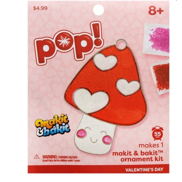 Other - Valentine's Day Mushroom Make It & Bake It Kit by POP!